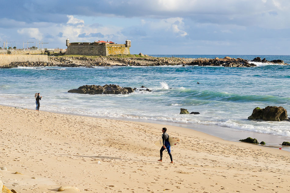 bãi biển Praia de Matosinhos tại porto
