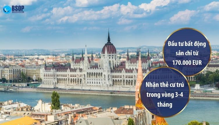 Chương trình đầu tư thẻ cư trú Hungary - Chỉ với 170.000 EUR đầu tư vào bất động sản, nhà đầu tư sẽ được nhận thẻ cư trú Hungary chỉ trong vòng 3 - 4 tháng.