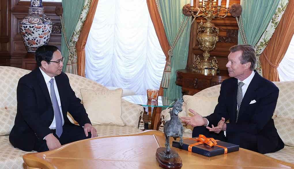 Thủ tướng Phạm Minh Chính gặp mặt Đại công tước Luxembourg